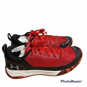 Under Armour X Level Mainshock Sneakers Sz 6Y Kids Youth Lace Up